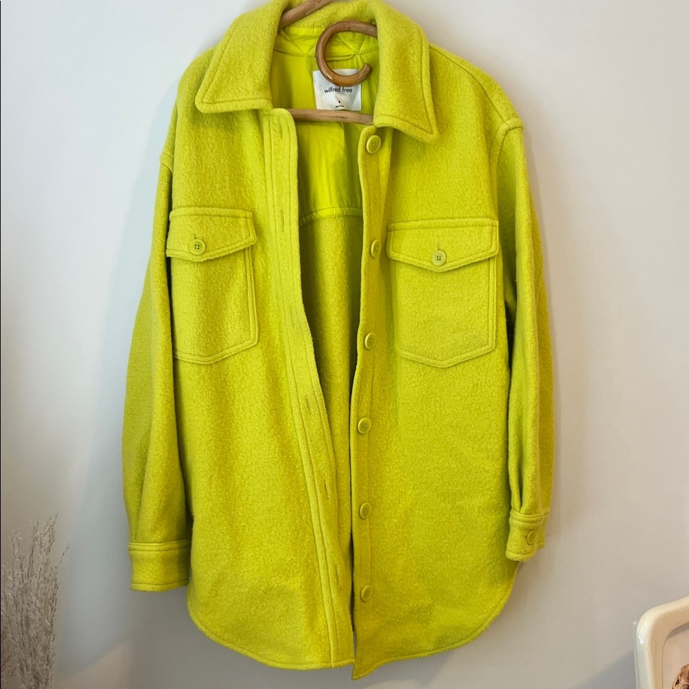 Wilfred Free Chartreuse Ganna Jacket